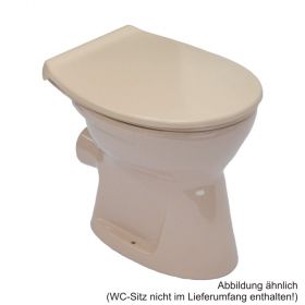 Stand-Flachspül-WC, Abgang waagerecht, Farbe "Bahamabeige"