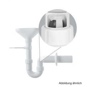 Trichter-Siphon 1 1/2" Abgang DN 50 mit Kugelverschluss gegen Geruch