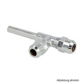 T-Abzweigstück 3/8" Quetschverschraubung 10 mm, verchromt