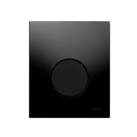 TECE Urinal-Betätigungsplatte TECEloop, Glas schwarz Taste schwarz