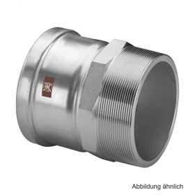 Viega Temponox Übergangsstück mit AG, Modell 1711XL, 76,1 mm x 2 1/2"