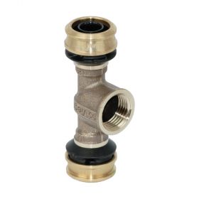 Viega Raxofix T-Stück, Modell 5317, Rp-Gewinde 16 x 1/2" x 16 mm, Rotguss