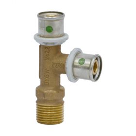 Viega Sanfix P-T-Stück, Modell 2126.4, Rotguss, R 1/2" x 16 x 16 mm