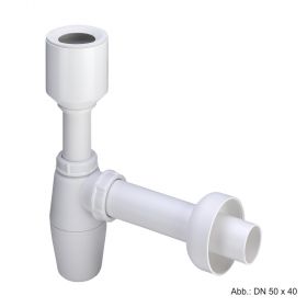 Viega Tassensiphon für Urinal-/ Ausgussbecken DN 50 x 40, aus Kunststoff, 112271