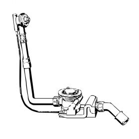 Viega Rotaplex Ab-/Überlauf Funktionseinheit Modell 6142.32, L: 725mm mit GV, Kunststoff weiss, 488659