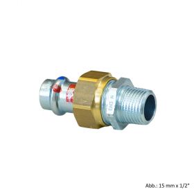 Viega Prestabo labs-frei, Modell 1165LF ​Übergangsverschraubg., 28 mm x 1" AG