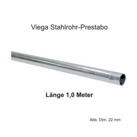 Viega Prestabo Leitungsrohr, 1,00 m Stange, 15 x 1,2 mm