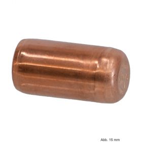 Viega Profipress Endverschlussstück Kupfer mit Einsteckende, Serie 2457, 15 mm