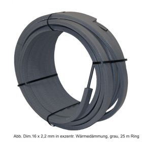 Viega Raxofix PE-Xc/AI/PE-Xc-Rohr 16x2,2mm, Wärmed. exzentr.100% grau,50m Ring