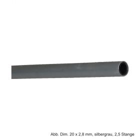 Viega Raxofix PE-Xc/AI/PE-Xc-Rohr 63 x 4,5 mm, silbergrau, 2,5 m Stange