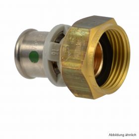 Viega Sanfix P-Anschlussverschraubung flachdichtend, 16 mm x 1/2"