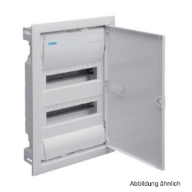 Hager Unterputzverteiler Volta,IP30,mit Tür f. 2x12 Platzeinh.,reinweiß VU24NC