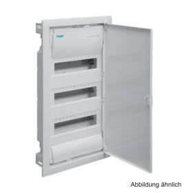 Hager Unterputzverteiler Volta,IP30,mit Tür f. 3x12 Platzeinh.,reinweiß VU36NC