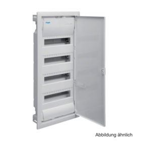 Hager Unterputzverteiler Volta,IP30,mit Tür f. 4x12 Platzeinh.,reinweiß VU48NC