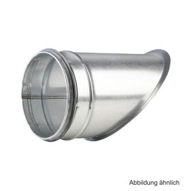 Wickelfalz Bundkragen, verzinkt, DN 100, 45 Grad
