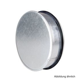 Wickelfalz Enddeckel, verzinkt, DN 80