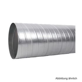 Wickelfalz Rohr, verzinkt, verschlossen, DN 300, Länge 3 Meter