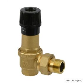 Differenzdruck-Überströmventil 3/4" Eck mit Einstellskala  emp  Verschraubung