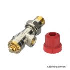 Danfoss MIO Ventilgehäuse M30x1,5, Axial, DN10 R 3/8, matt vernickelt
