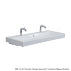 Geberit Waschtisch iCon 120 x 48,5cm mit 2 Hahnlöchern, weiß KeraTect