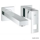 GROHE EUROCUBE 2-Loch-Waschtischbatterie,Wandmontage,Ausl. 171mm,chrom 19895000