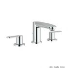 GROHE Eurostyle C 3-Loch-Waschtisch-Batterie & Ablaufganitur, verchromt 20208002