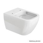 Duravit Happy D.2 Wand-Tiefspül-WC 540 mm, rimless, Durafix, weiss, 2222090000