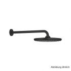 GROHE Tempesta 250 Kopfbrausenset BA 380mm 1 Strahl 9,5 l/min matt black
