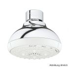 GROHE Tempesta 100 Kopfbrause 4 Strahlarten 9 l/min chrom, 27606001
