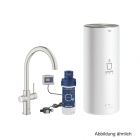 GROHE Red Duo Armatur und Boiler L-Size C-Auslauf supersteel, 30079DC1