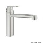 GROHE Eurosmart C EH-SPT-Batterie mittelhoher Auslauf supersteel