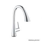 GROHE ZedraTouch Elektron.-EH-SPT-Batt. auszb. 3-Strahl-Spülbrause chrom