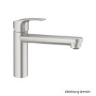 GROHE Eurosmart EH-SPT-Batterie mittelhoher Auslauf supersteel, 30463DC0