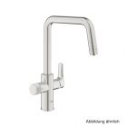 GROHE Blue Pure Eurosmart SPT-Batterie U-Auslauf supersteel, 30583DC0