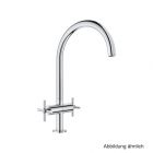 GROHE Atrio 2-Griff-Spültischbatterie C-Auslauf chrom, 30609000