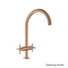 GROHE Atrio 2-Griff-Spültischbatterie C-Auslauf warm sunset geb., 30609DL0