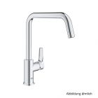 GROHE Eurosmart EH-SPT-Batterie Vor-Fenster-Montage hoher Auslauf chrom