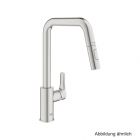 GROHE Eurosmart EH-SPT-Batterie hoher Auslauf Dual Spülbrause supersteel