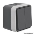 Berker Aufputz-Serienschalter, grau, 30753505