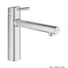 GROHE Concetto Spültischbatterie,DN15,m.telhohe Ausführung,supersteel 31128DC1