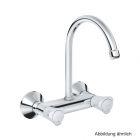 GROHE Costa Spültisch-Wandbatterie Bogenauslauf chrom, 31191001
