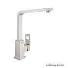 GROHE Eurocube Einhand-Spültischbatterie schwenkb. Gussauslauf, supersteel