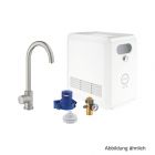 GROHE Blue Professional Mono Starterkit C-Ausl. BT/WIFI supersteel, 31302DC2