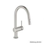 GROHE Minta Touch Elektron.-EH-SPT-Batt. C-Ausl. azb. Spülbr. supersteel