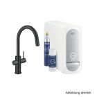 GROHE Blue Home Starterkit azb. Mouss. BT/WIFI C-Ausl. velvet black, 31541KS0