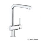GROHE Minta EH-Spültischbatterie DN15 ausziehbarer Mousseurauslauf chrom