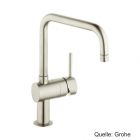 GROHE Minta EH-Spültischbatterie DN15 U-Auslauf supersteel, 32488DC0