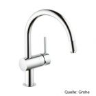 GROHE Minta Einhand-Spültischbatterie Niederdruck chrom, 32511000