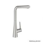 GROHE Zedra EH-Spültischbatterie L-Auslauf auszb. Spülbrause supersteel