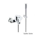 GROHE Eurosmart C EH-Wannenbatt. Wandmontage Brausegarnitur chrom, 32832000